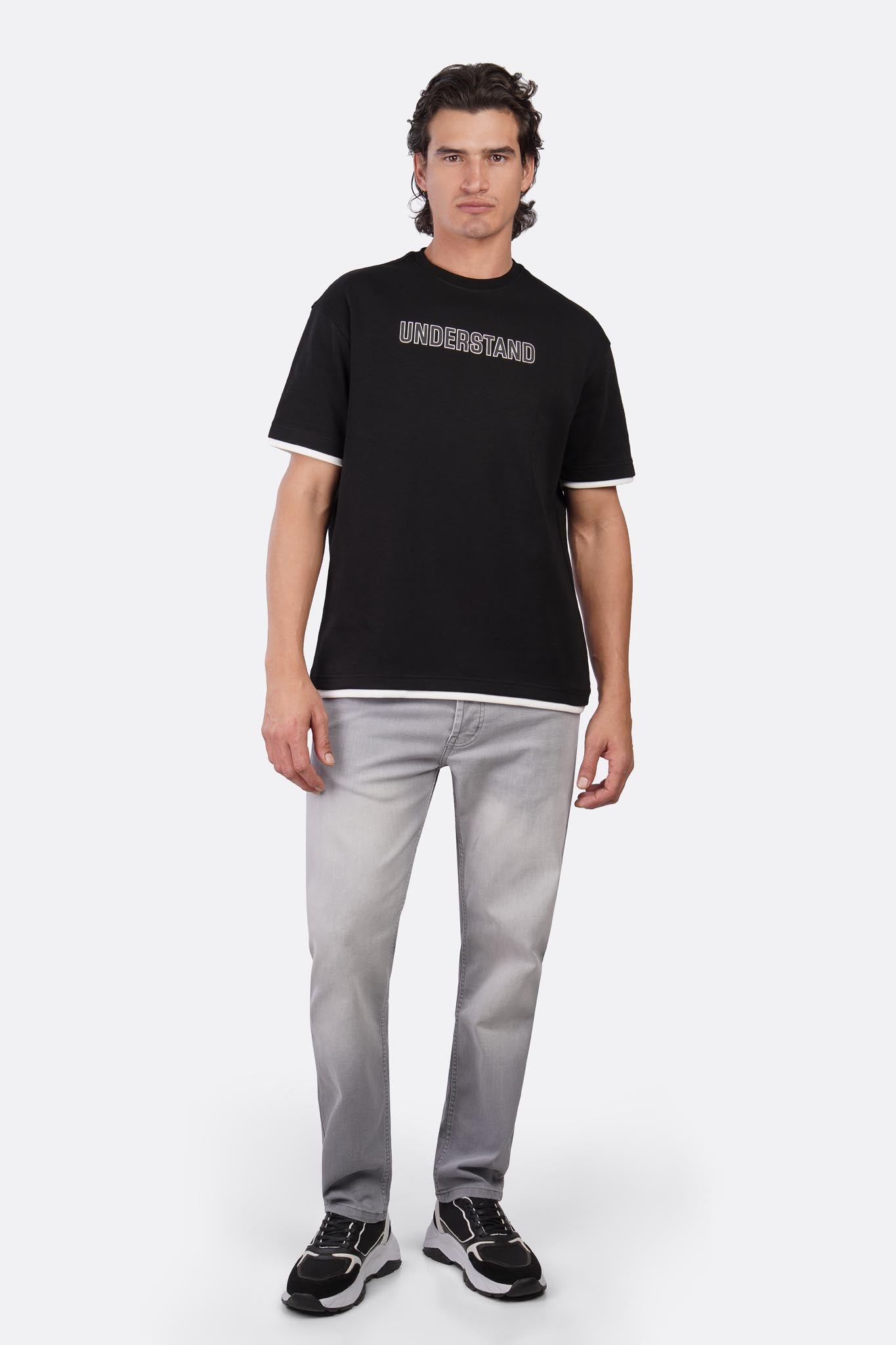 Oversized Interlock Half-Sleeve T-Shirt