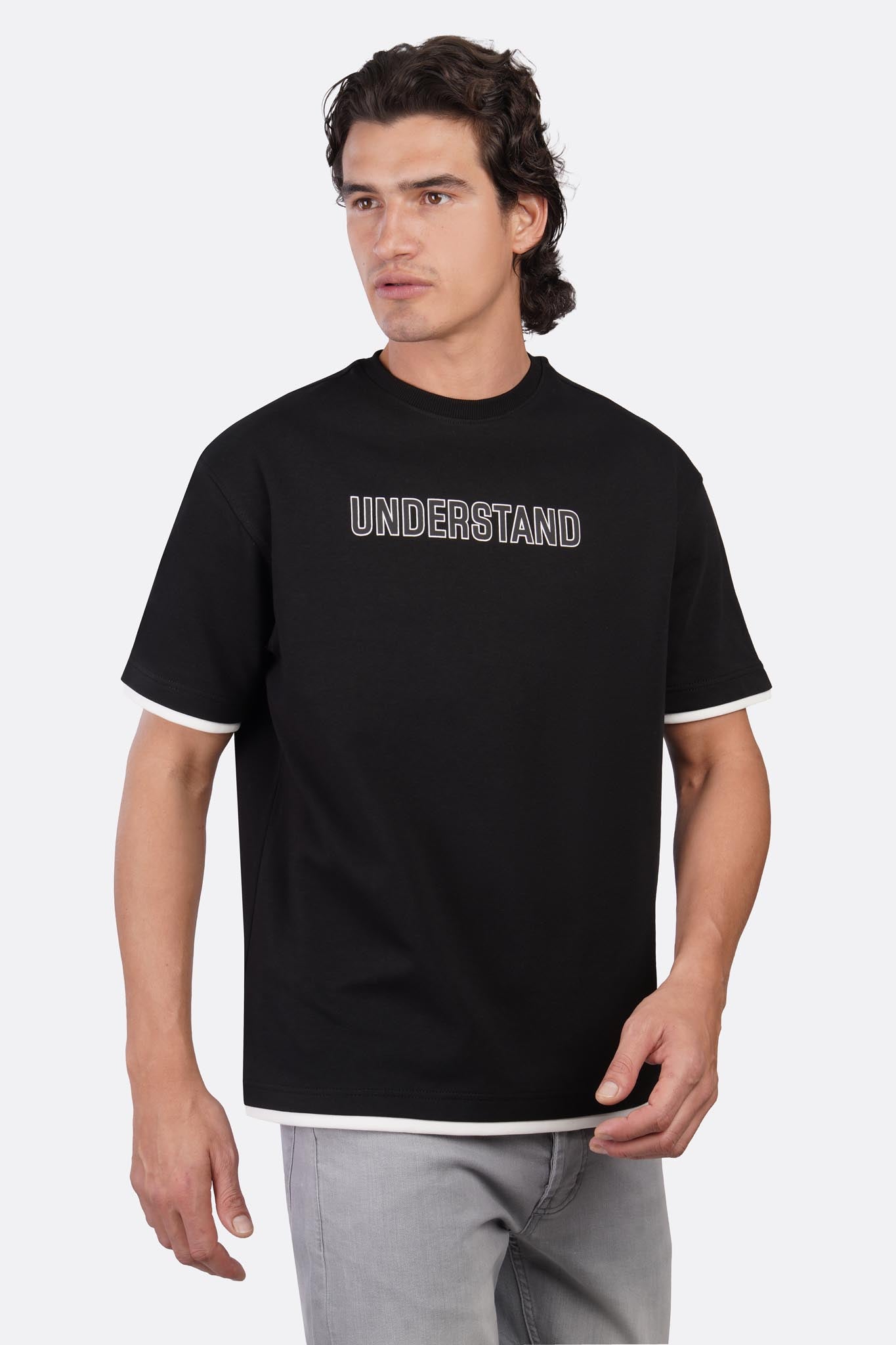 Oversized Interlock Half-Sleeve T-Shirt