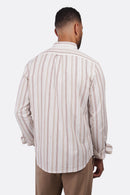 Linen Striped Active Long Sleeve Shirt