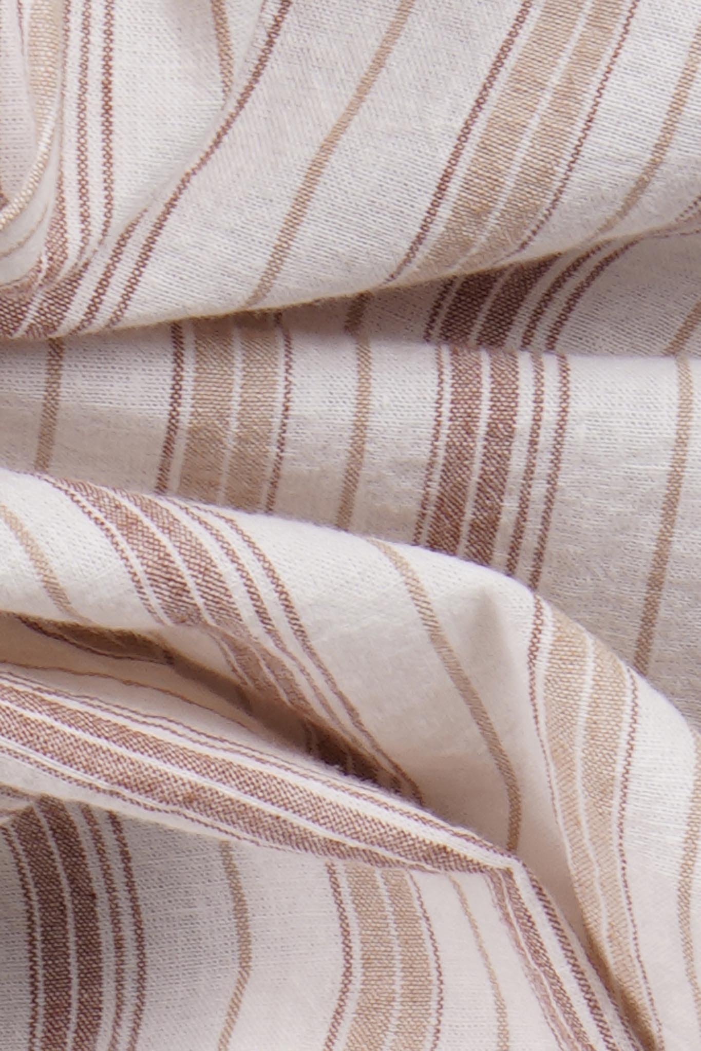 Linen Striped Active Long Sleeve Shirt