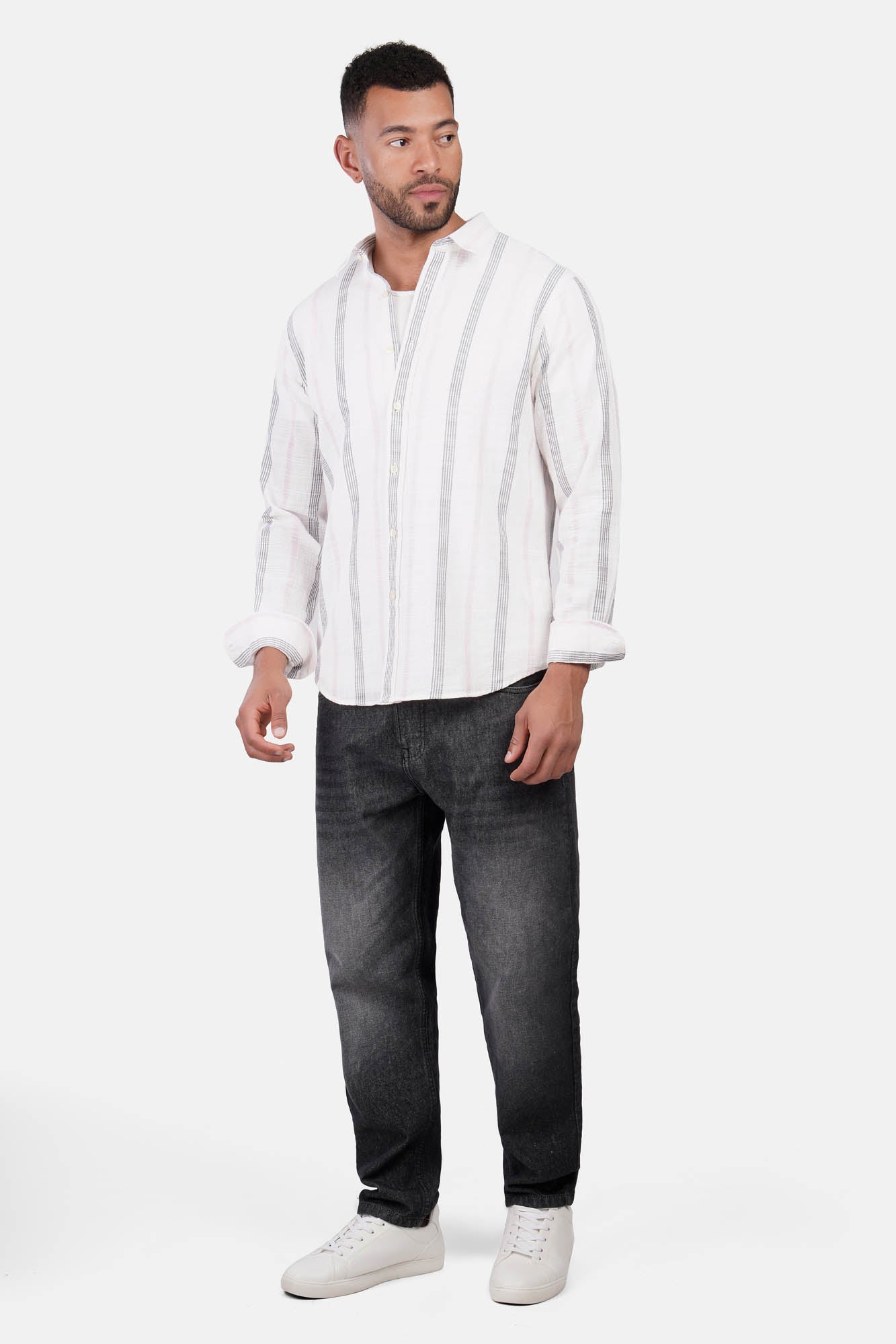 Modern Striped Shibeka Shirt