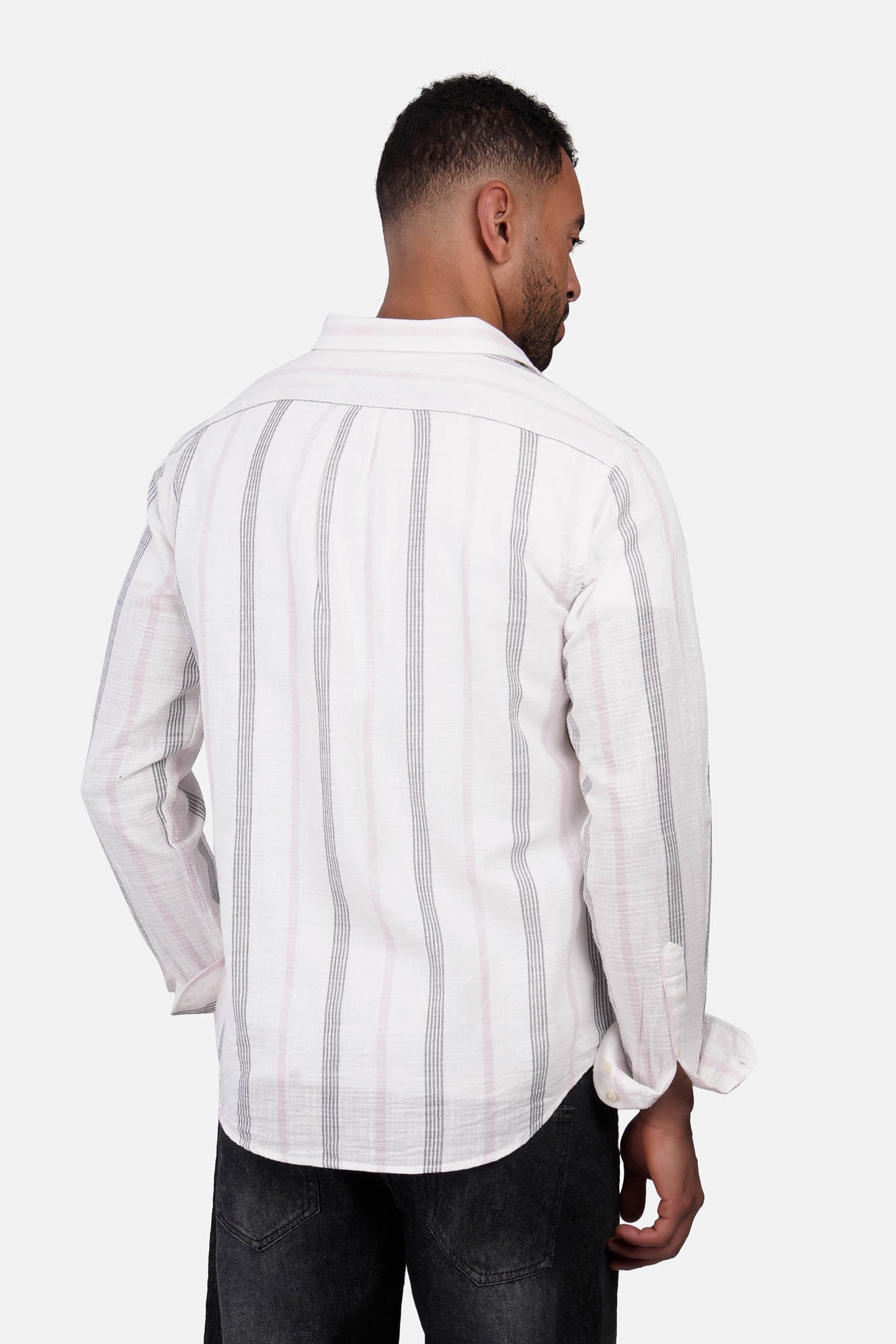 Modern Striped Shibeka Shirt