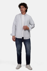 Sharp Oxford Striped Shirt