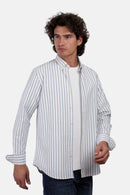 Sharp Oxford Striped Shirt