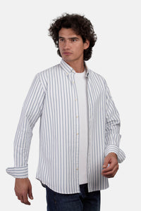 Sharp Oxford Striped Shirt
