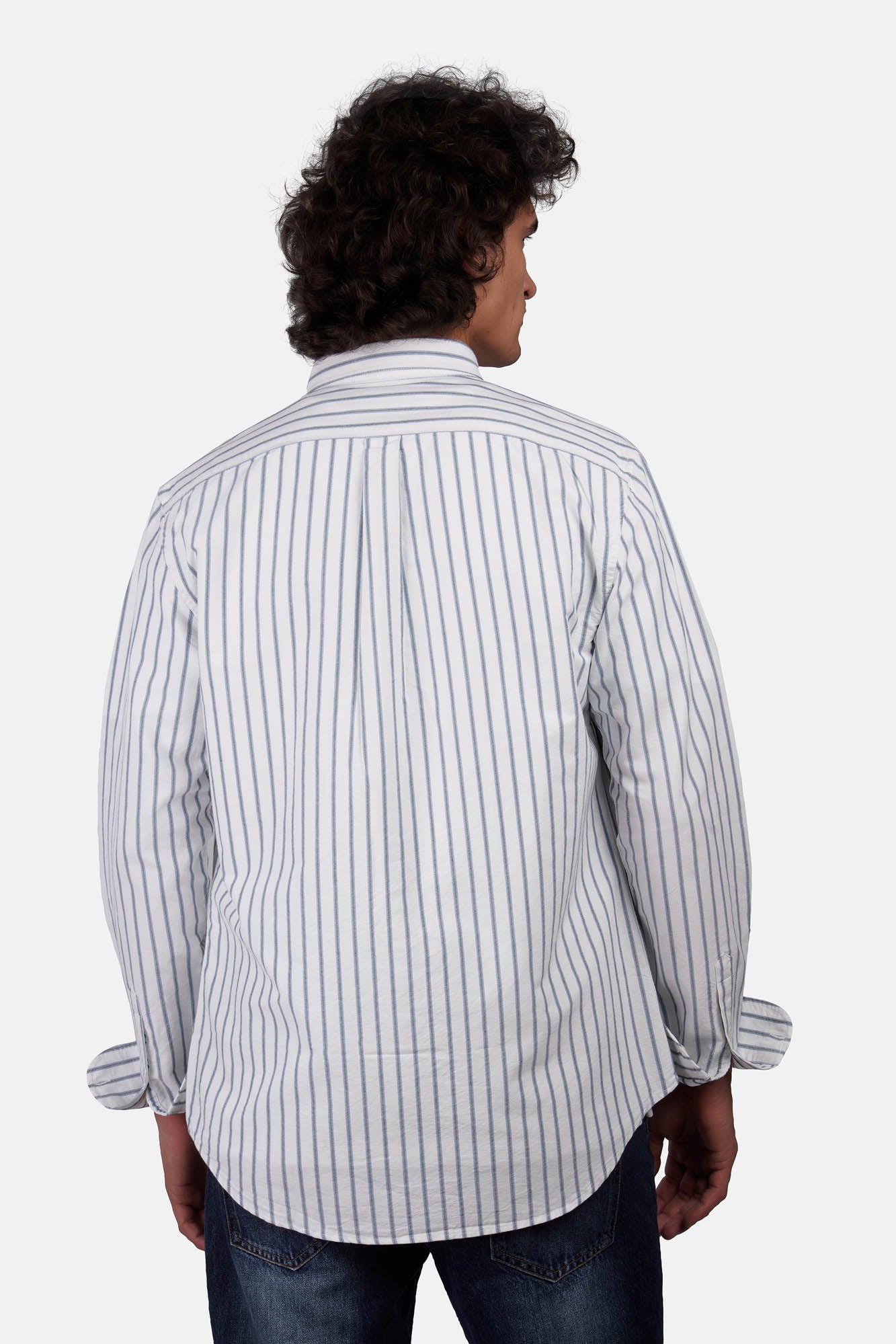 Sharp Oxford Striped Shirt