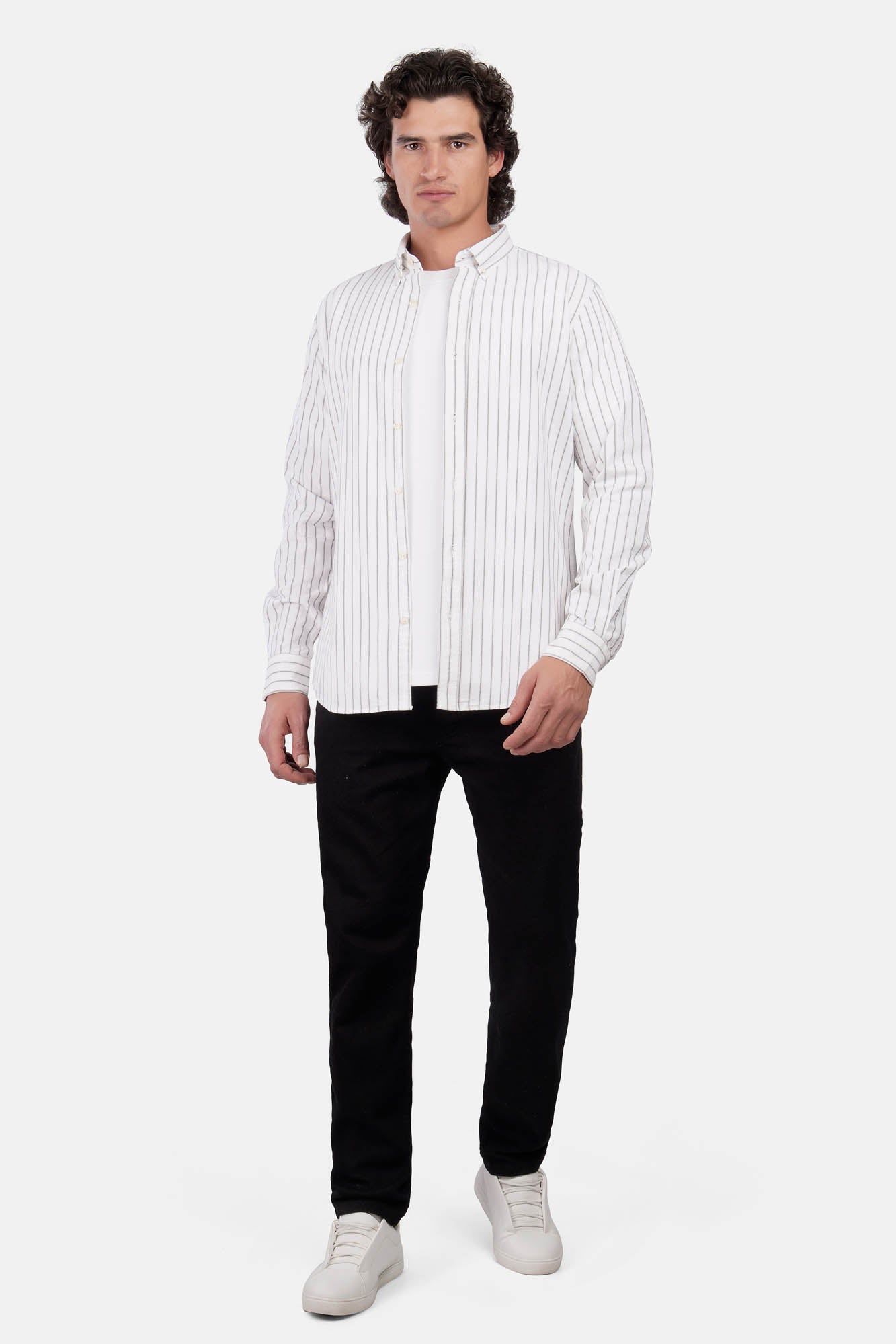 Sharp Oxford Striped Shirt