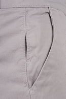 Slim-Fit Pique Gabardine Pants with Elastic Waist