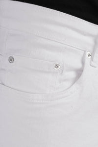 Slim-Fit Gabardine Lycra Pants with Slit Pockets