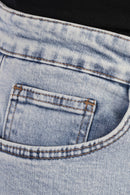 Classic Slim-Fit Denim Pants