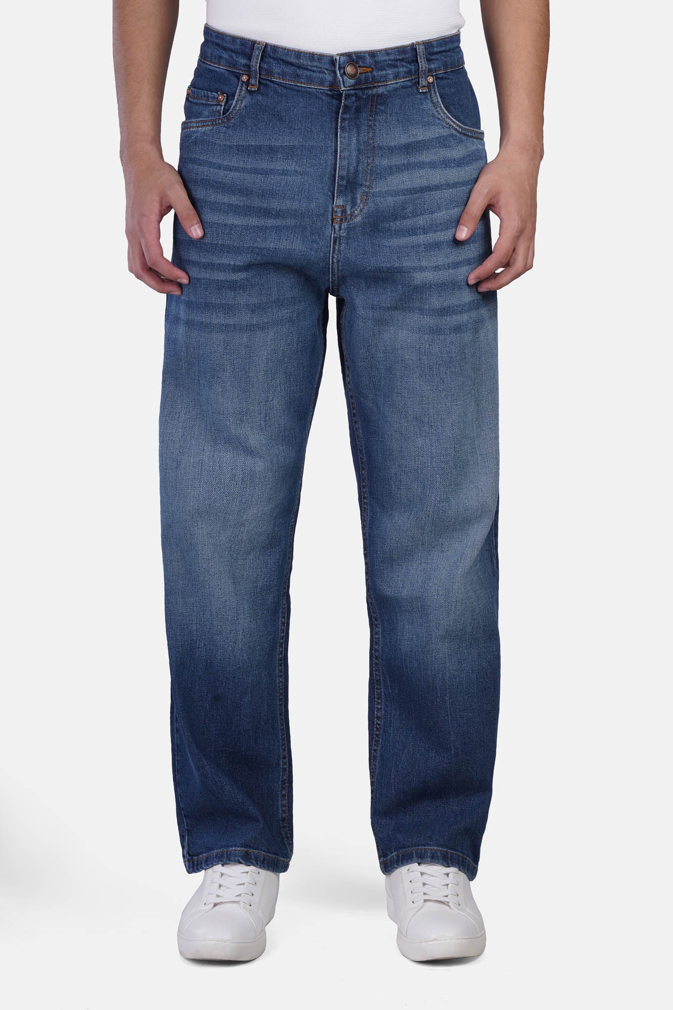 Wide-Leg Pressly Pants with Button Detail
