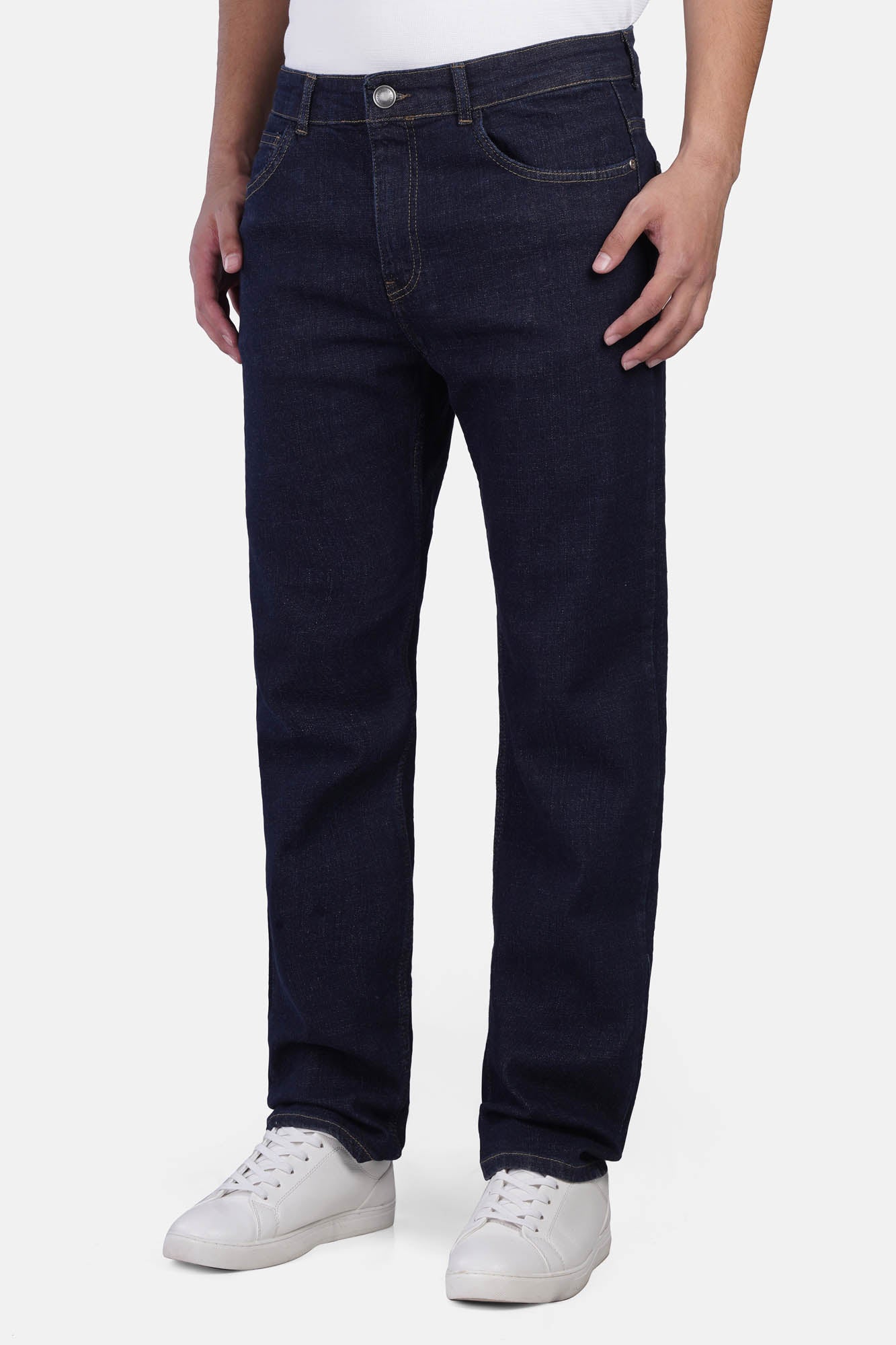 Classic Slim-Fit Denim Pants