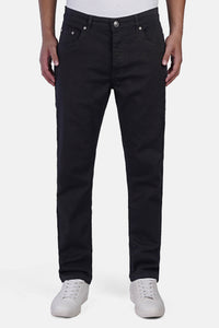 Slim-Fit Gabardine Lycra Pants with Slit Pockets