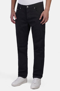 Slim-Fit Gabardine Lycra Pants with Slit Pockets
