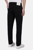 Slim-Fit Gabardine Lycra Pants with Slit Pockets