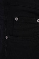 Slim-Fit Gabardine Lycra Pants with Slit Pockets