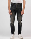Slim-Fit Denim Pants with Zipper Closure
