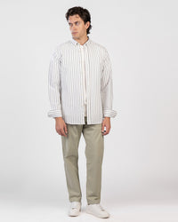 Sharp Oxford Striped Shirt