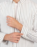 Sharp Oxford Striped Shirt