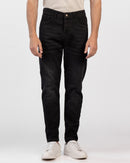 Slim-Fit Denim Pants with Zipper Closure