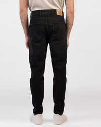 Slim-Fit Denim Pants with Zipper Closure