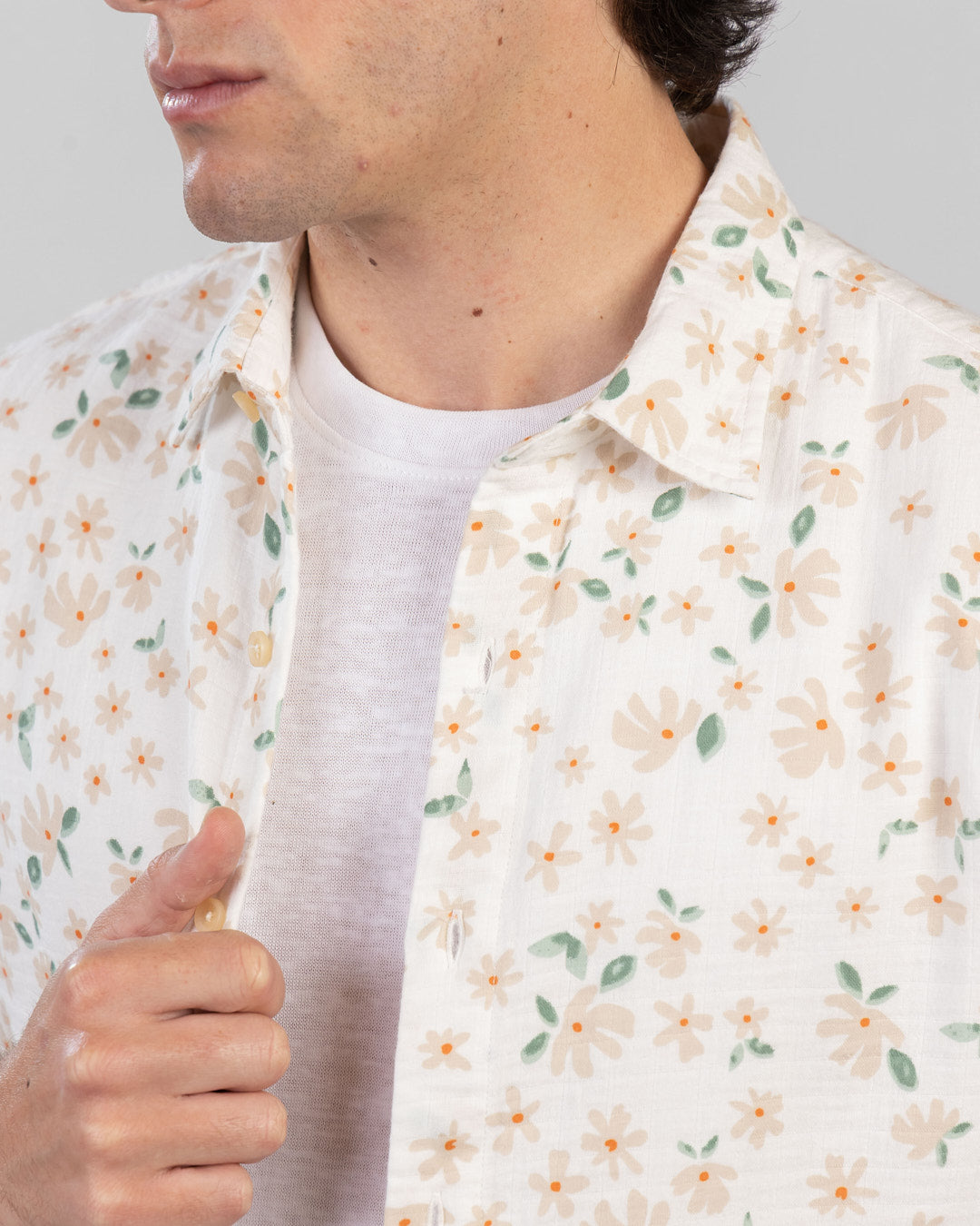 Full-Covered Printed Krenkle Half-Sleeve Shirt