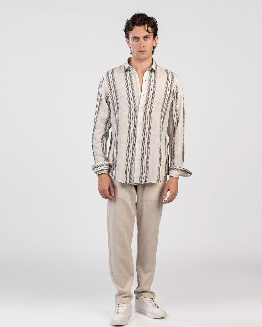 Striped Shibeka Long Sleeve Shirt