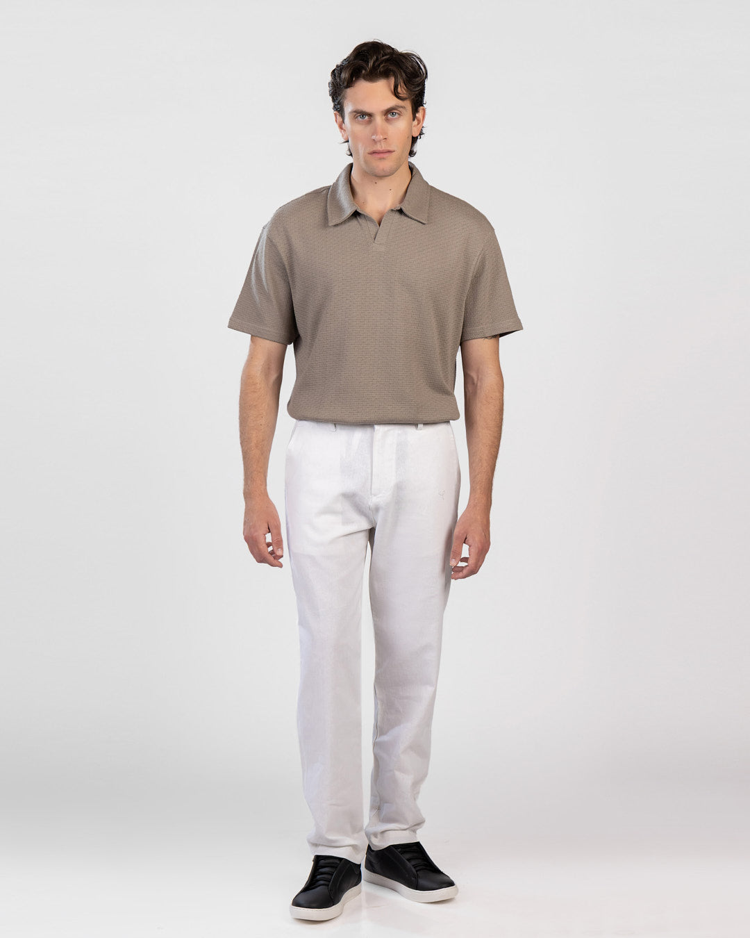 Oversized Jacquard Polo T-Shirt