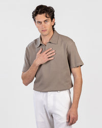 Oversized Jacquard Polo T-Shirt