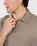 Oversized Jacquard Polo T-Shirt