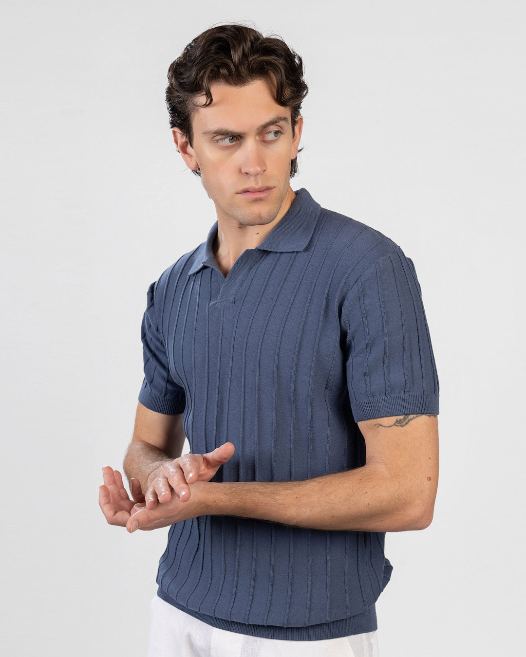Men’s Textured Jacquard Polo