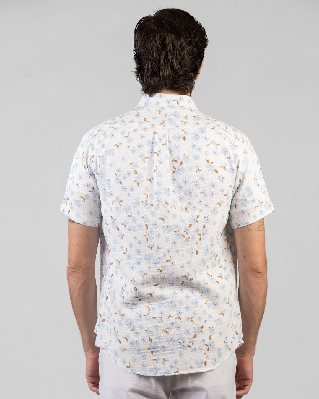 Full-Covered Printed Krenkle Half-Sleeve Shirt