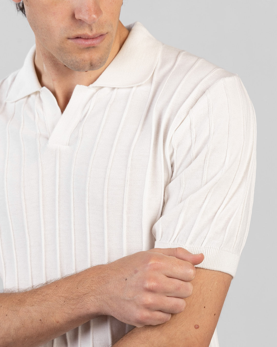Men’s Textured Jacquard Polo