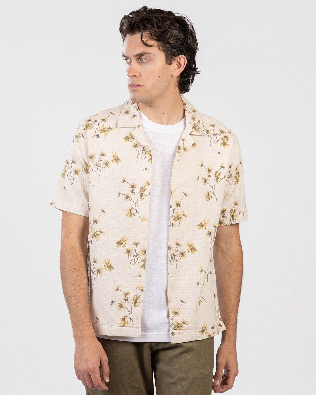 Printed Jacquard Tennis-Collar Shirt