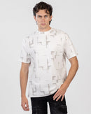 Oversized Printed Jacquard T-Shirt