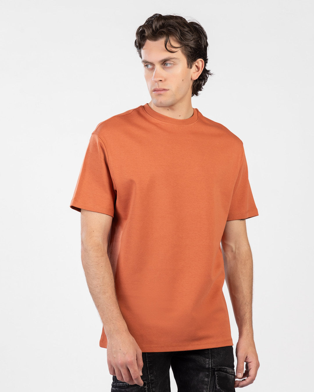 Oversized Interlock Basic T-Shirt