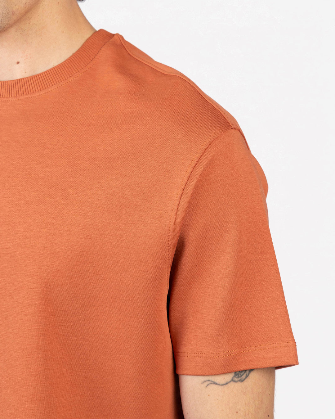 Oversized Interlock Basic T-Shirt