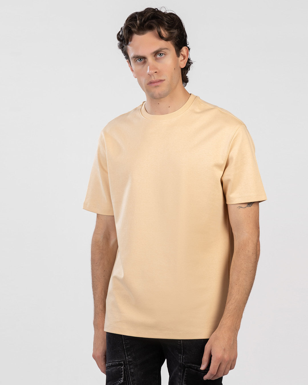 Oversized Interlock Basic T-Shirt