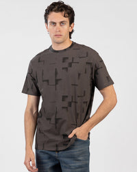 Oversized Printed Jacquard T-Shirt