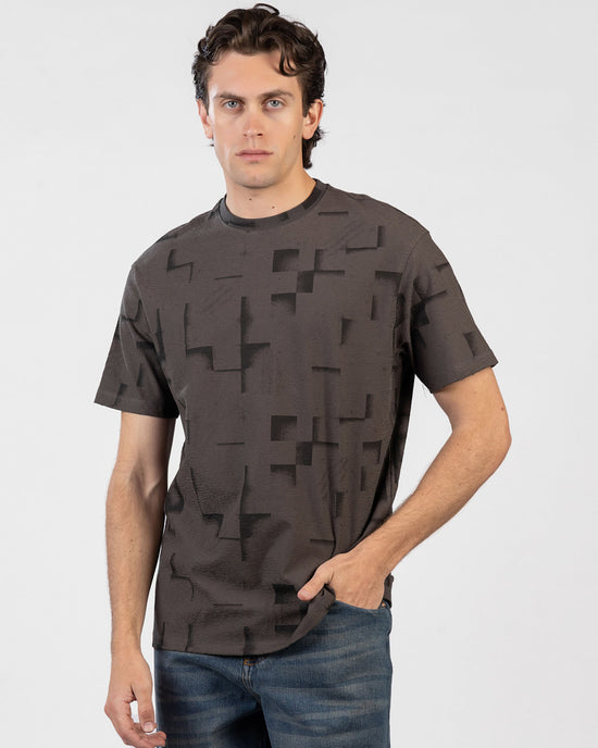 Oversized Printed Jacquard T-Shirt