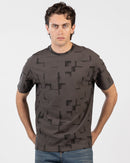 Oversized Printed Jacquard T-Shirt