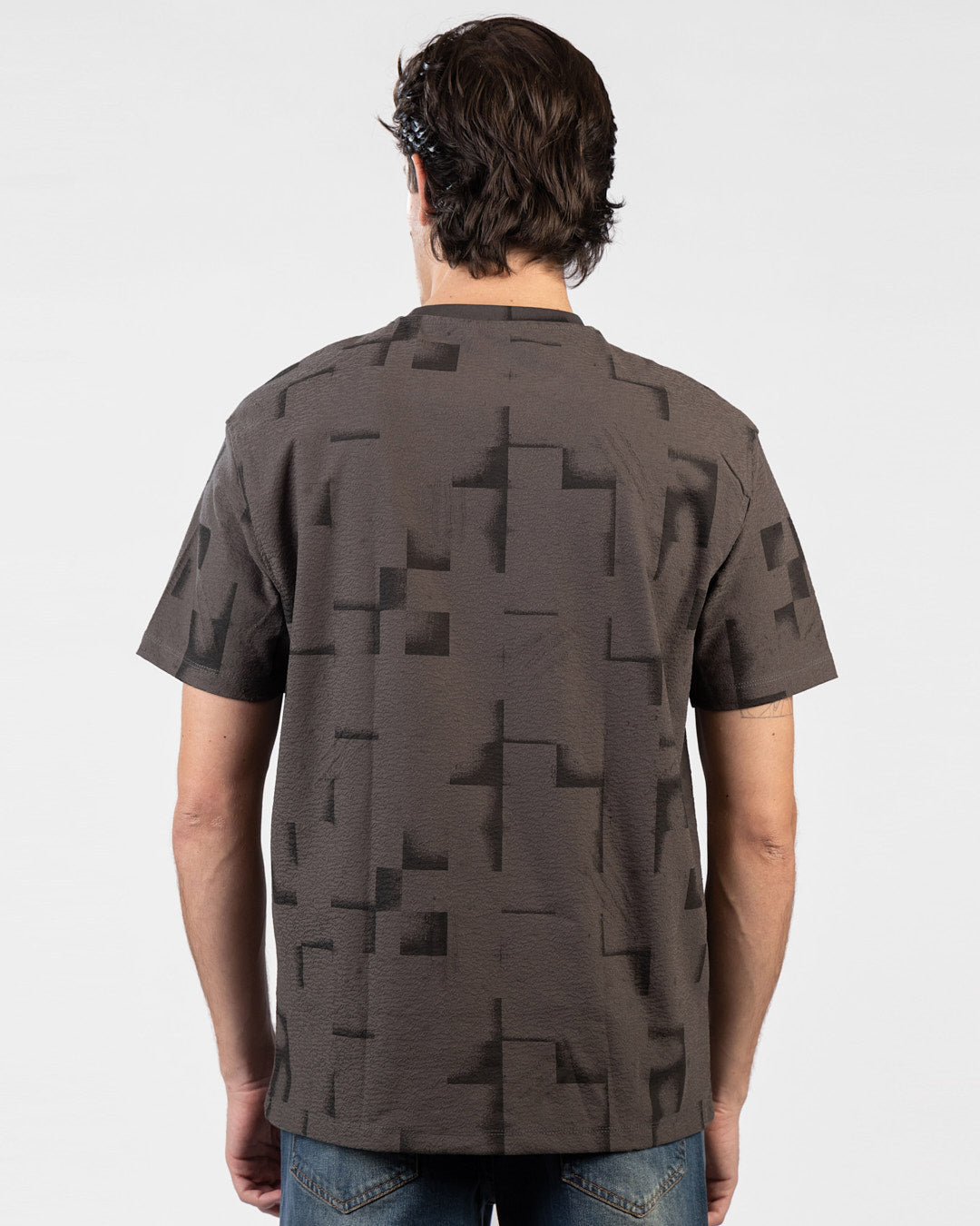 Oversized Printed Jacquard T-Shirt