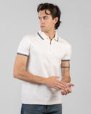 Half-Zip Interlock Polo T-Shirt