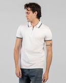 Half-Zip Interlock Polo T-Shirt