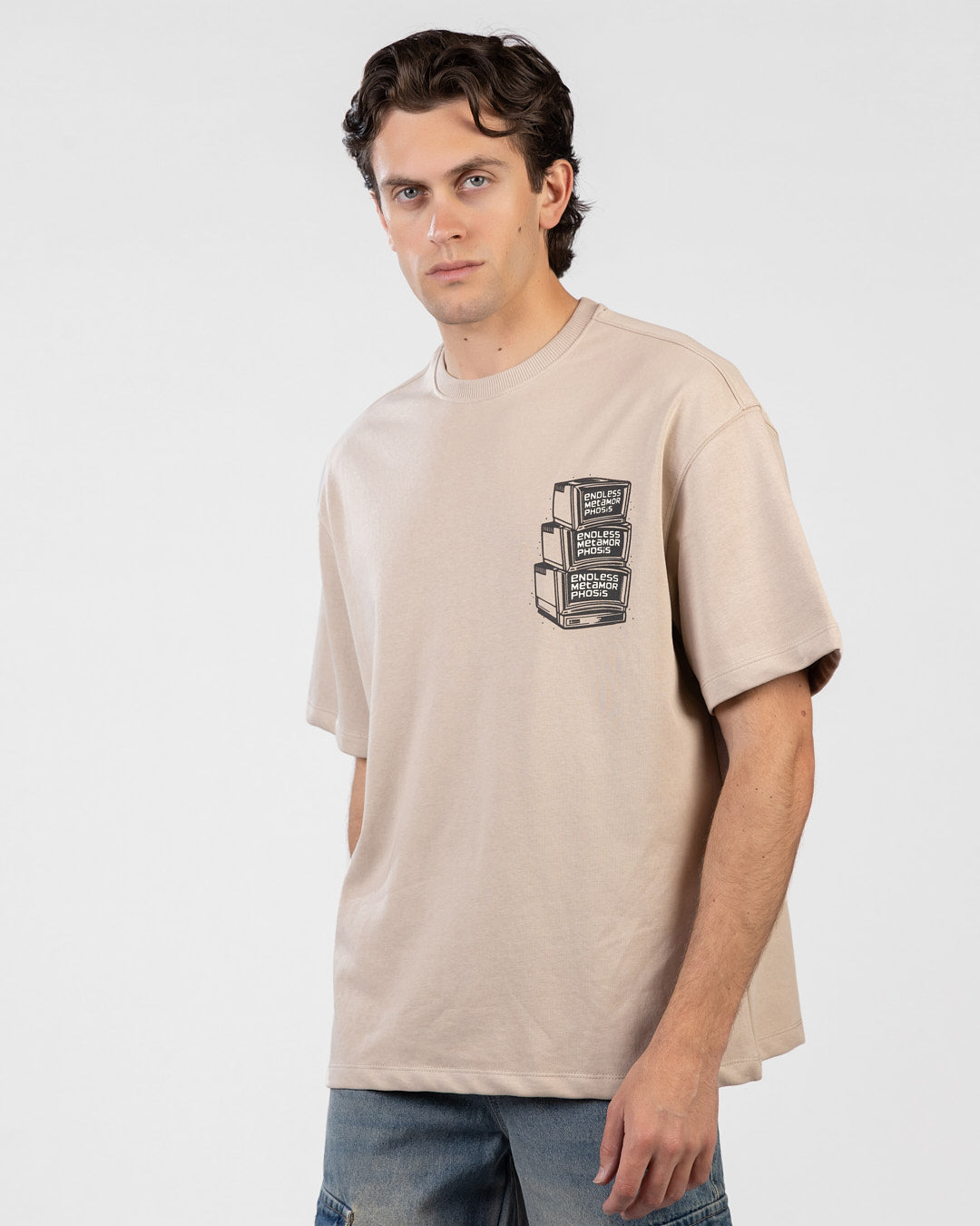 Printed Summer Milton Oversized T-Shirt