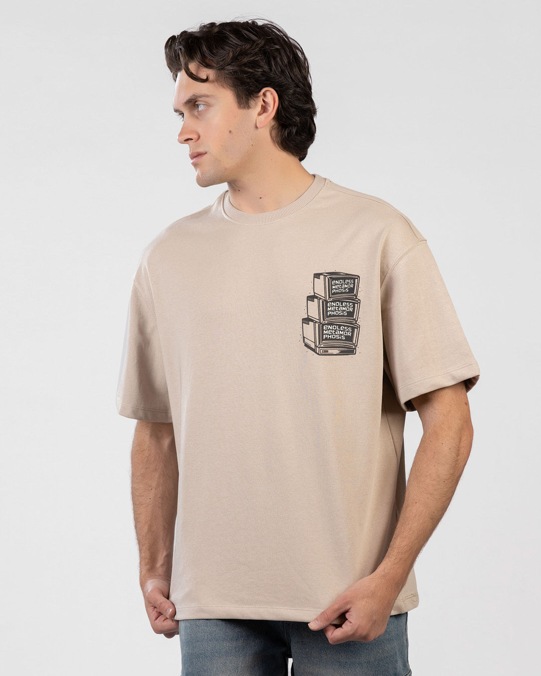 Printed Summer Milton Oversized T-Shirt