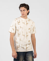 Oversized Printed Jacquard T-Shirt