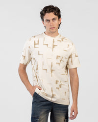 Oversized Printed Jacquard T-Shirt