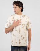 Oversized Printed Jacquard T-Shirt