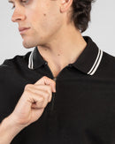 Half-Zip Interlock Polo T-Shirt